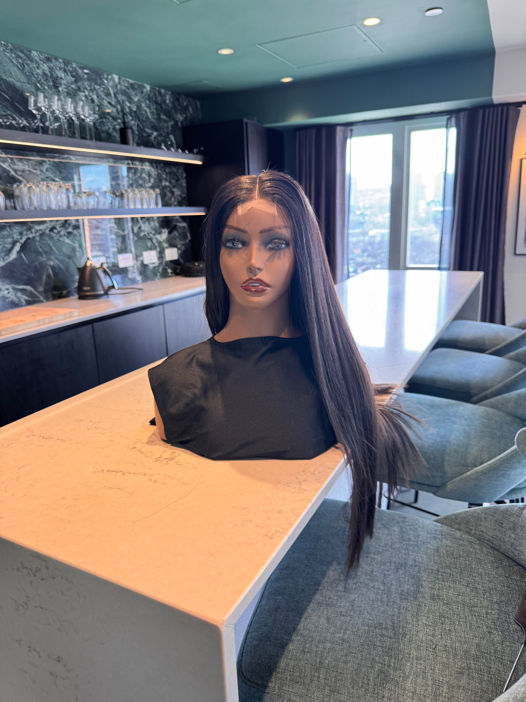 26 inches straight