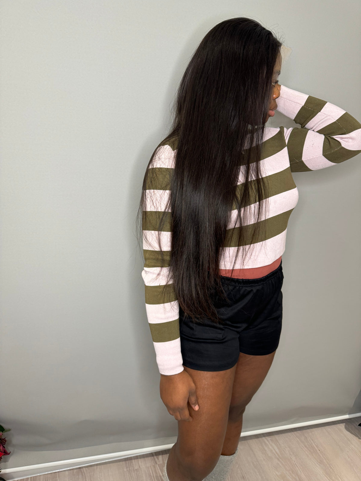 26 inches straight frontal
