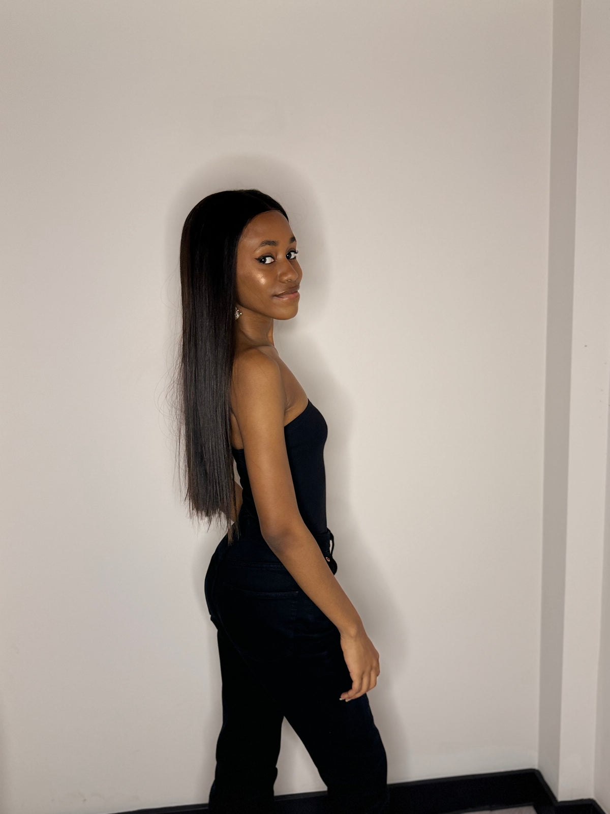 24 inches natural straight Frontal