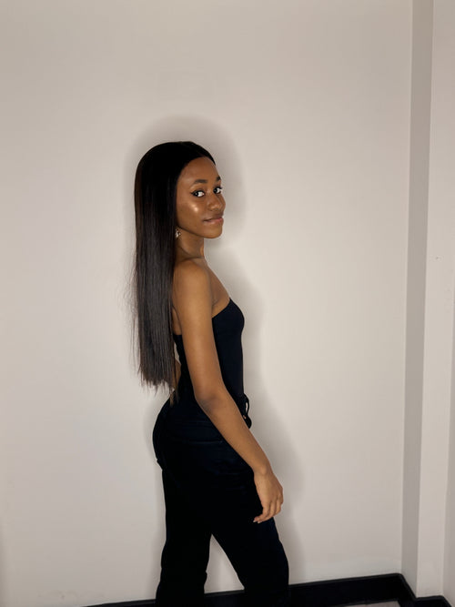 24 inches natural straight Frontal