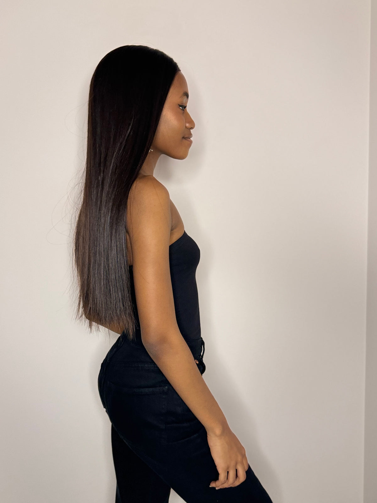 24 inches natural straight Frontal