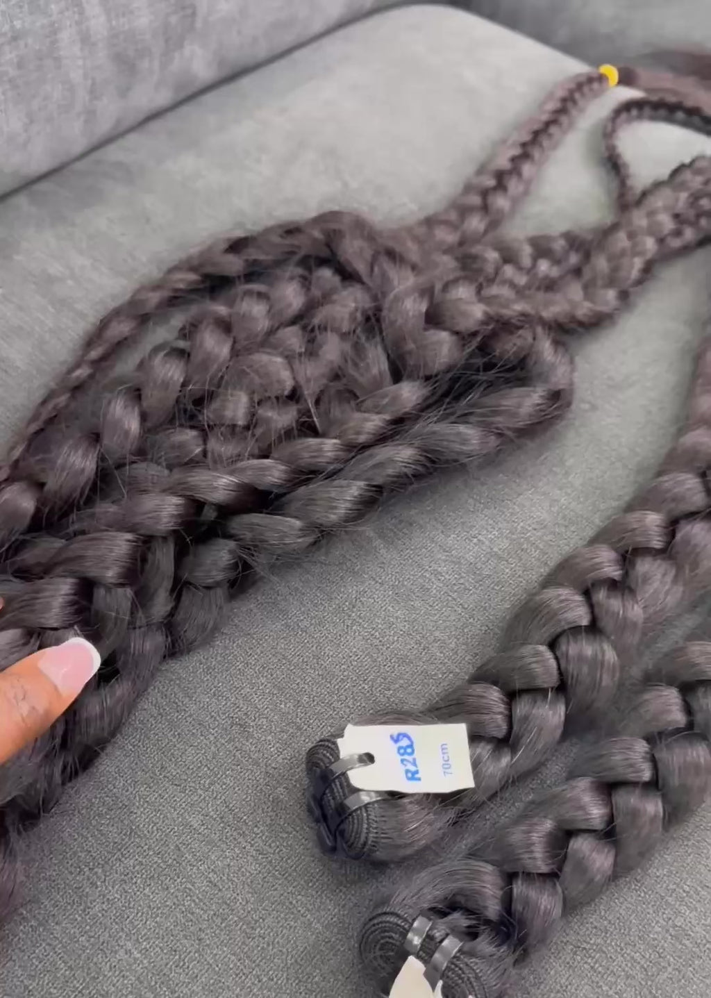 Natural raw wavy